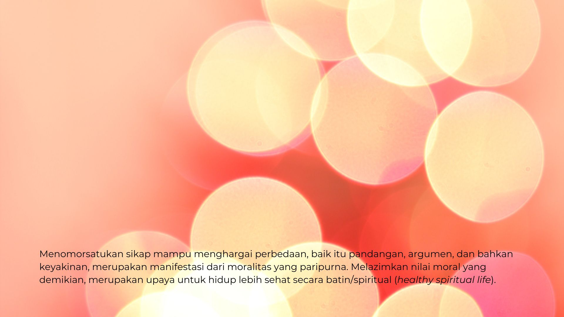 Dari Kegelisahan Moral Menuju Healthy Spiritual Life Dari Kegelisahan Moral Menuju Healthy Spiritual Life