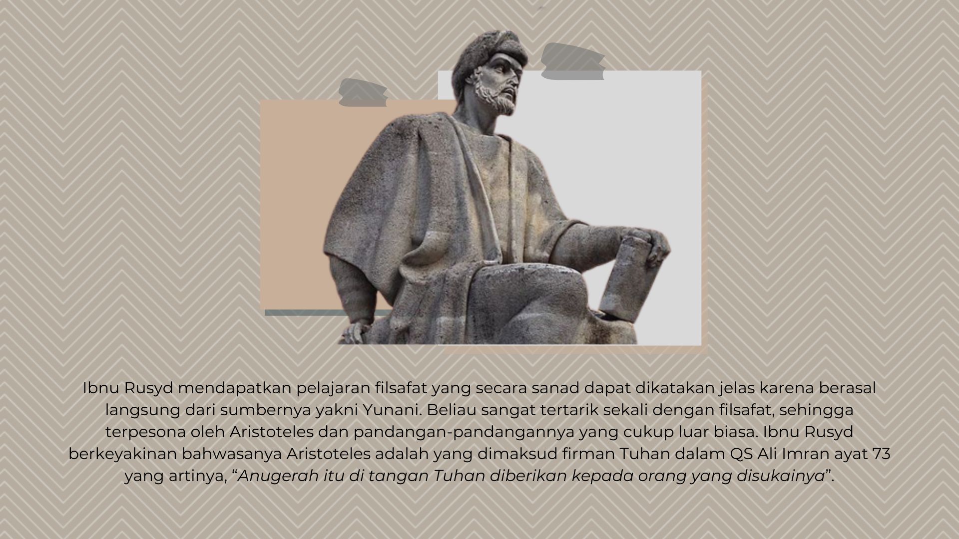 Ibnu Rusyd: Pertemuan Filsafat dan Agama Ibnu Rusyd: Pertemuan Filsafat dan Agama