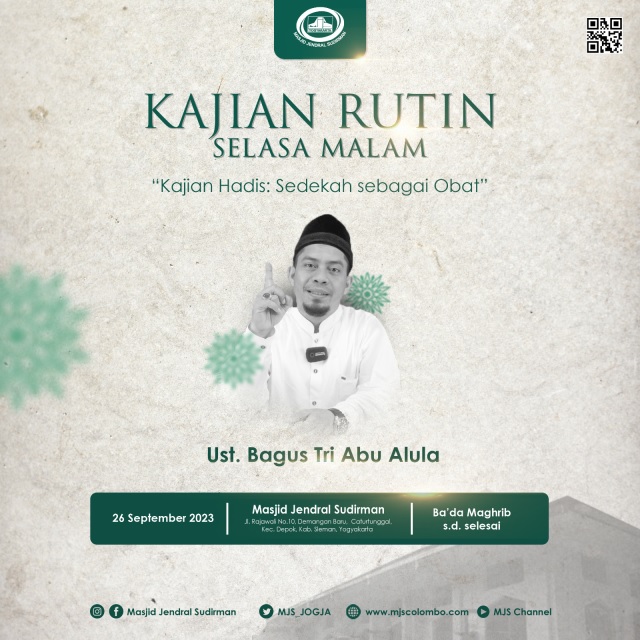 Kajian Hadis : Ust. Bagus Tri Abu Alula - Sedekah Sebagai Obat Kajian Hadis : Ust. Bagus Tri Abu Alula - Sedekah Sebagai Obat