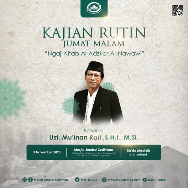 Ngaji Kitab Al-Adzkar : Ust. Muinan Rafi' - Aspek Sujud Lebih Utama Ngaji Kitab Al-Adzkar : Ust. Muinan Rafi' - Aspek Sujud Lebih Utama